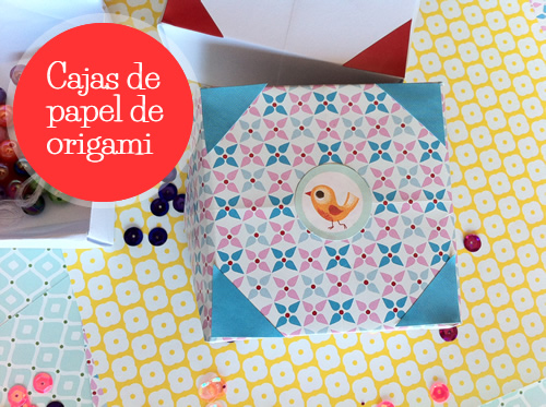 caja de papel origami 